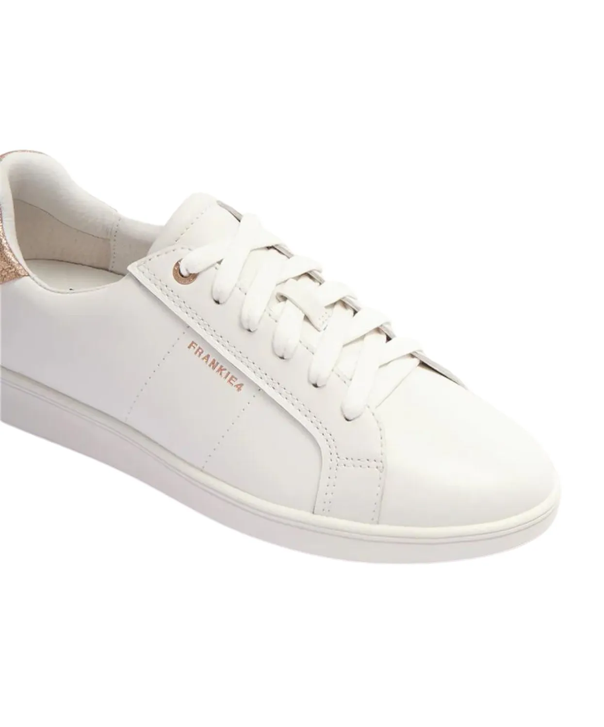 Frankie4 Jackie V White Rose Gold Sneaker