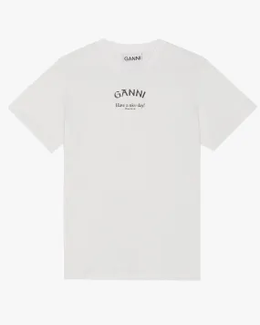 Ganni Logo Print T-Shirt