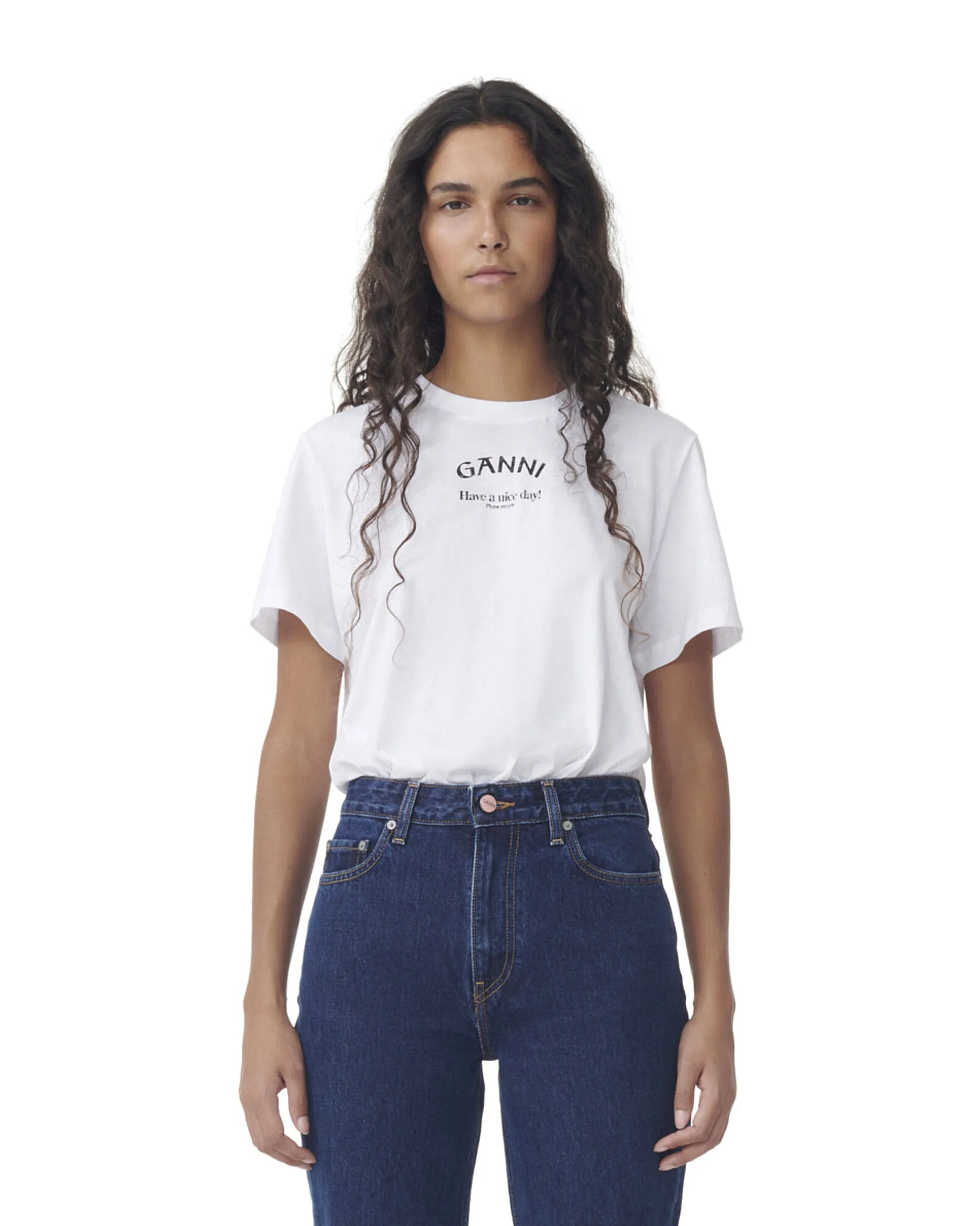 Ganni Logo Print T-Shirt