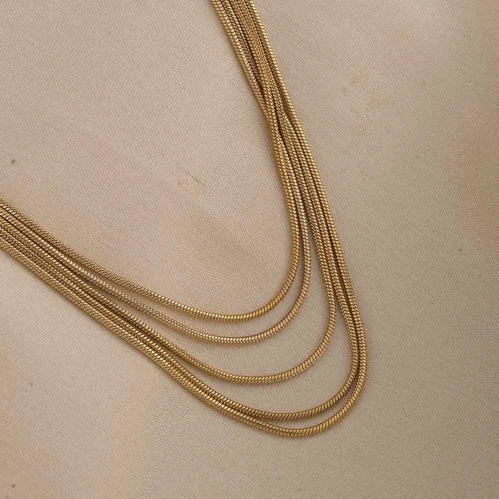 Golden Layers Chain Necklace