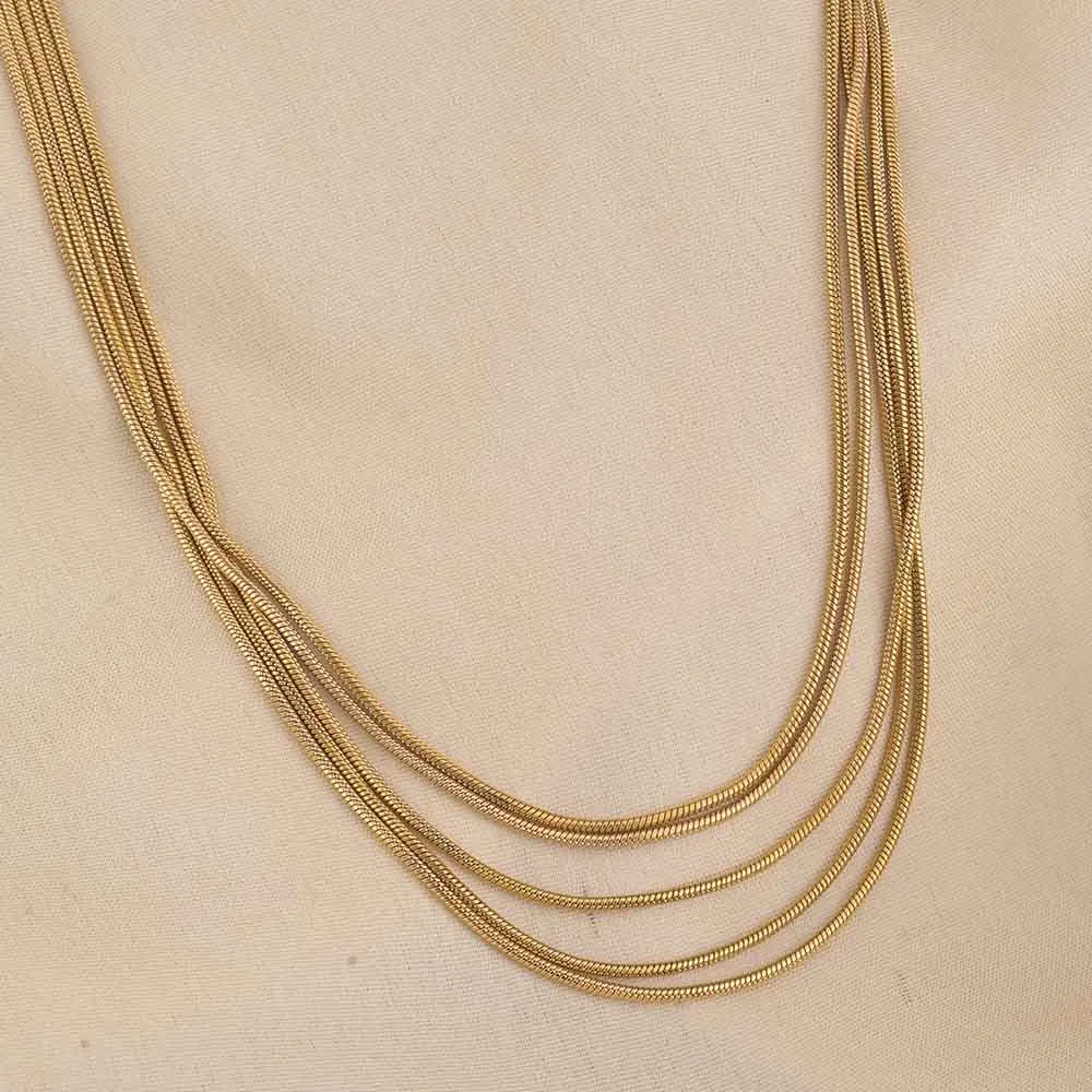 Golden Layers Chain Necklace