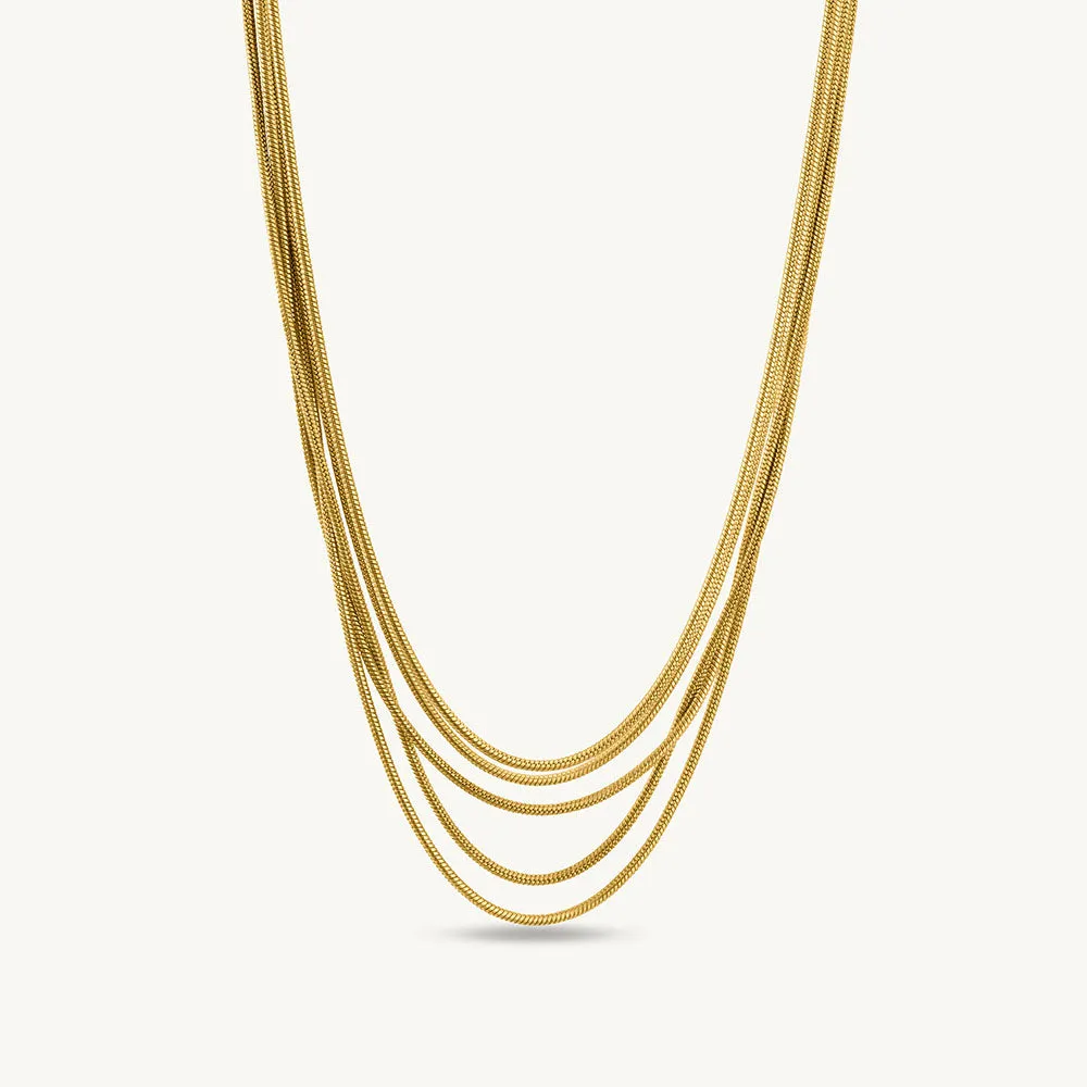 Golden Layers Chain Necklace