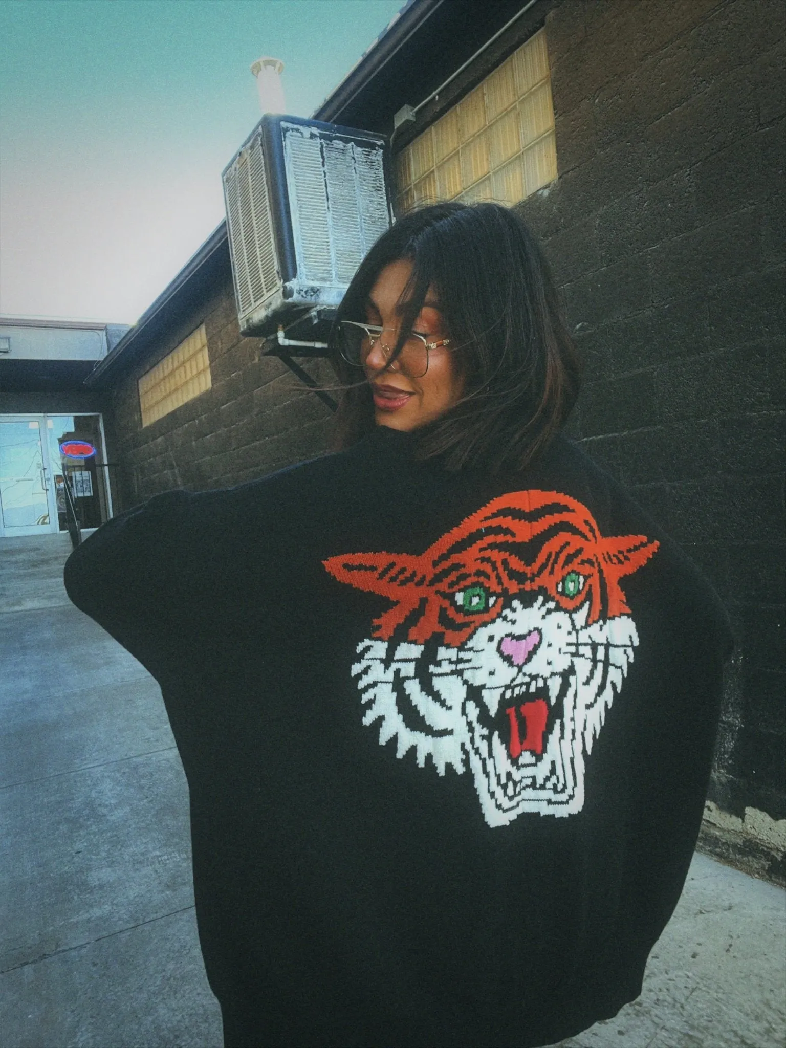 Hear Me Roar Oversized Tiger Cardigan