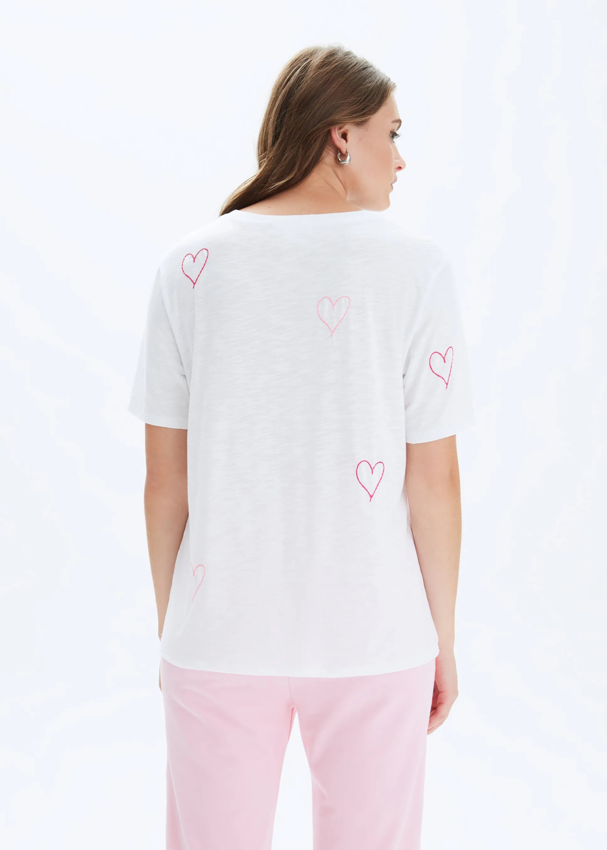 HEART STITCH WIDE T-SHIRT