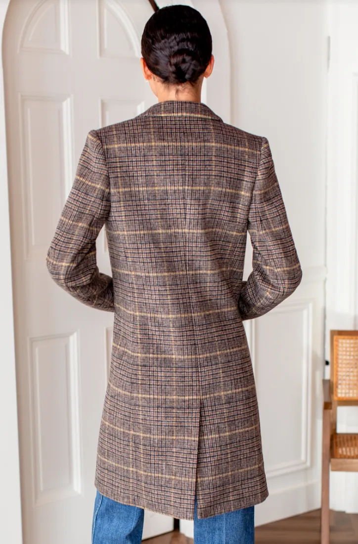 Henderson Plaid Tailored Coat