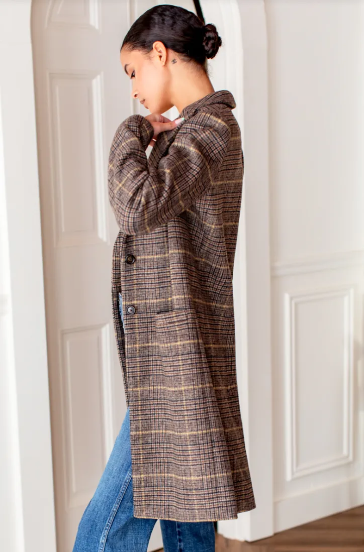 Henderson Plaid Tailored Coat