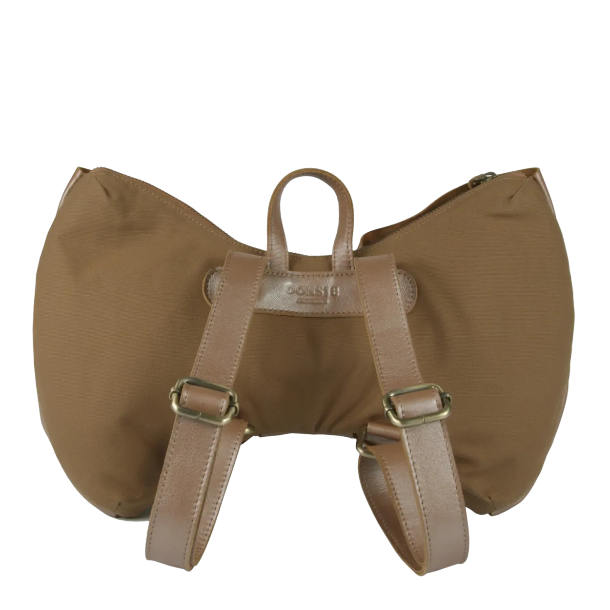 Iono Schoolbag | Bow | Clay Metallic Leather