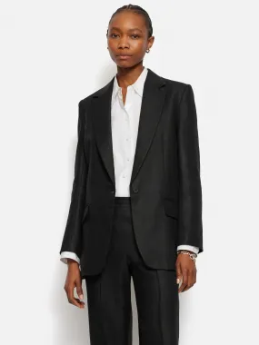 Irish Linen Twill Gibson Jacket | Black