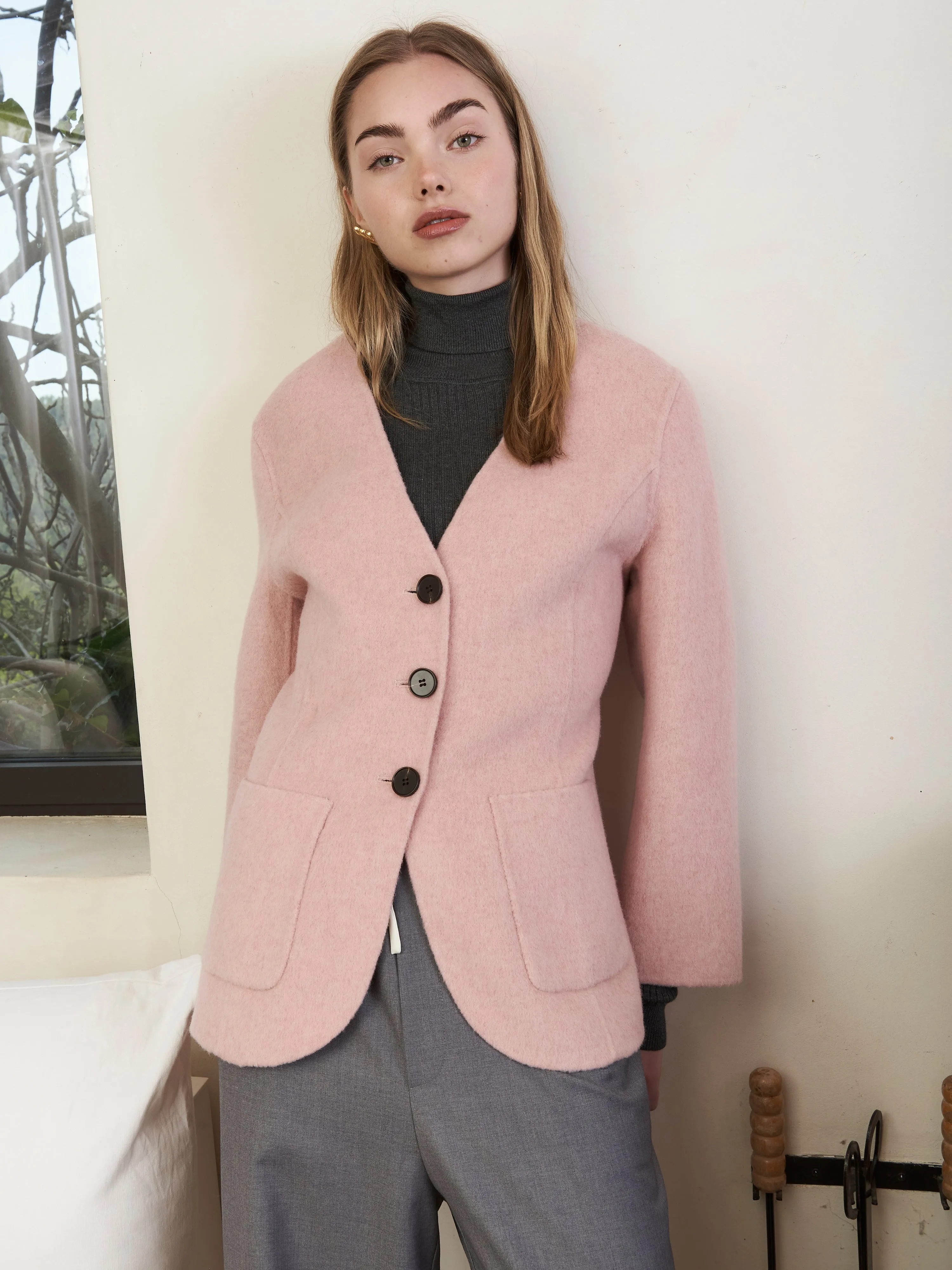 LADY JACKET BLUSH PINK