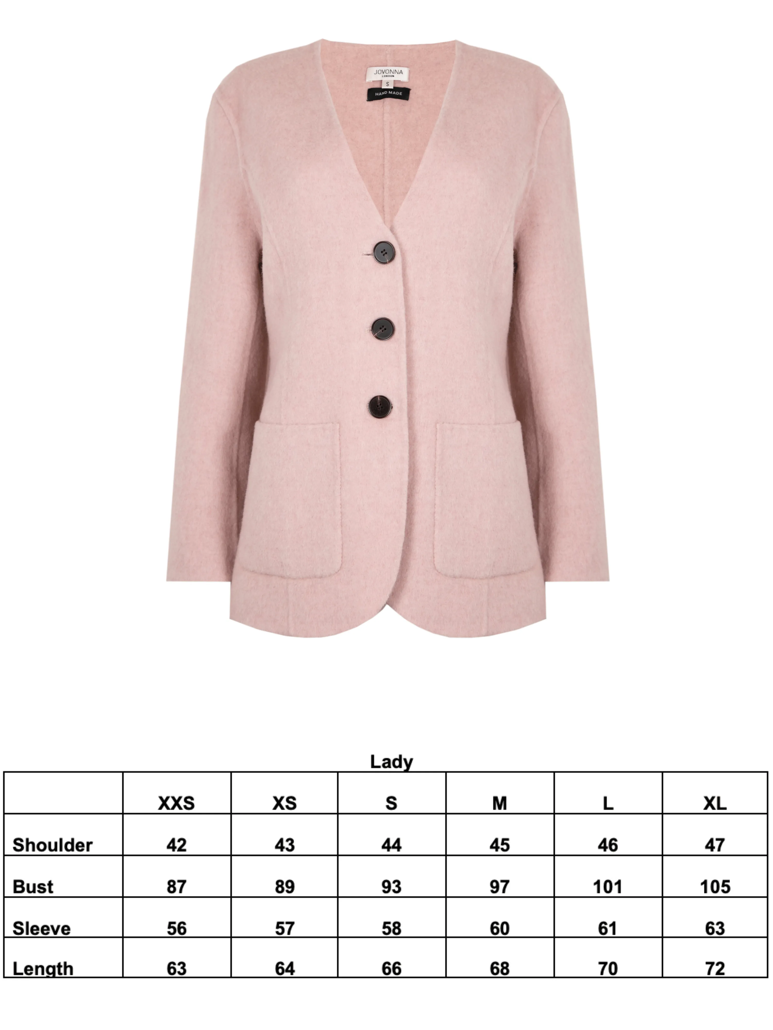 LADY JACKET BLUSH PINK