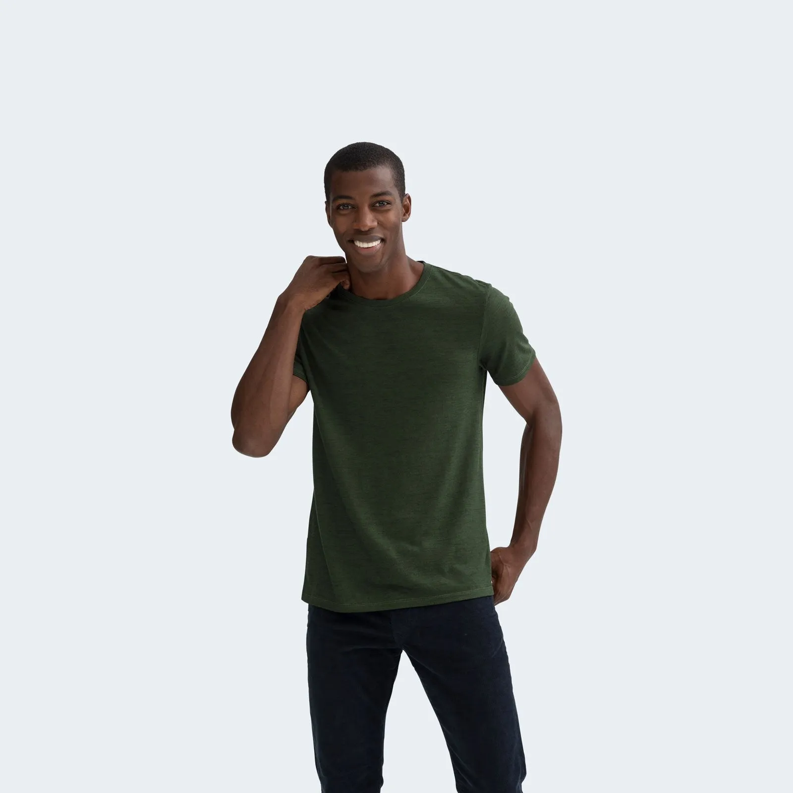 Men's Merino Wool Crew Neck T-Shirt