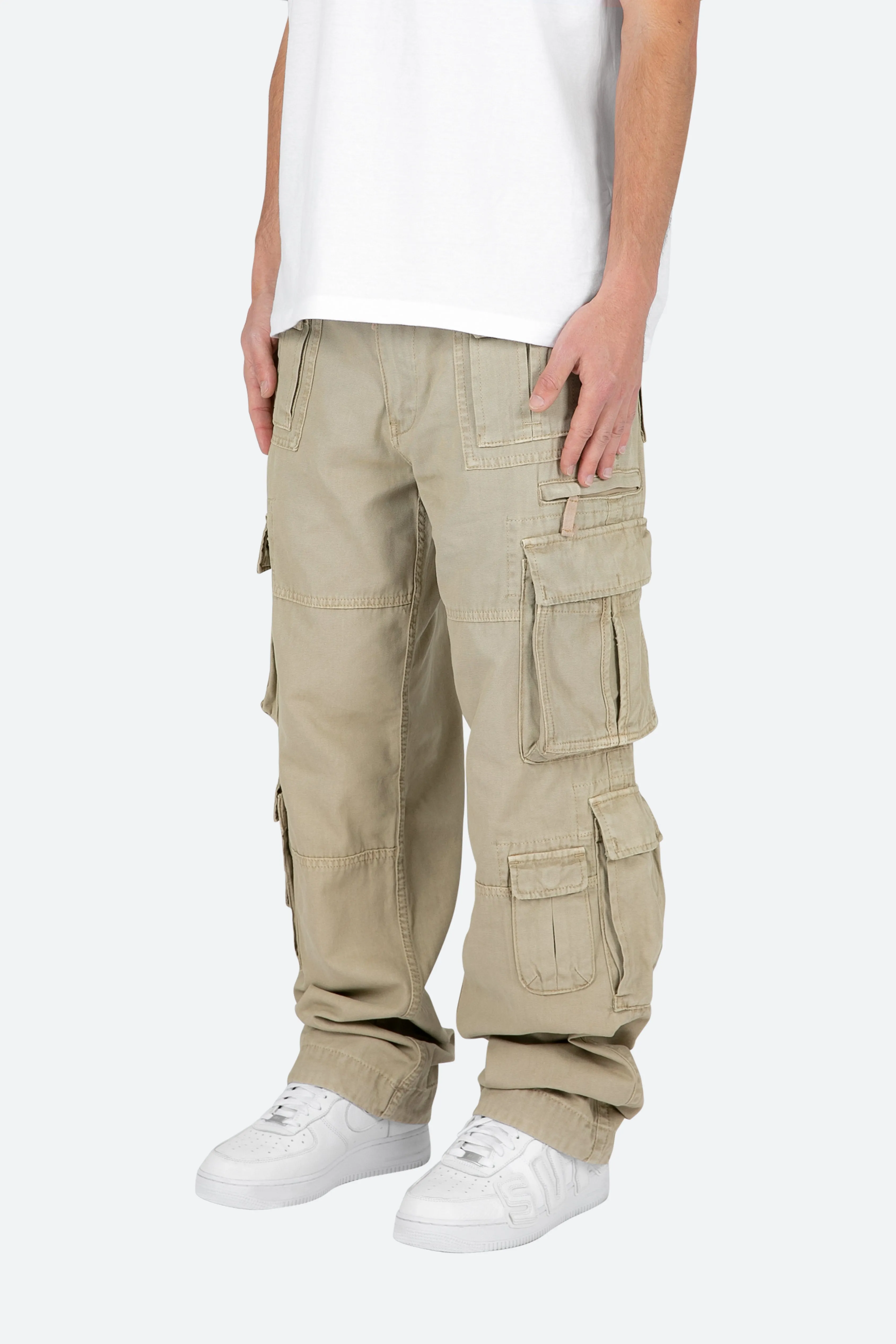 Military Cargo Pants - Brown