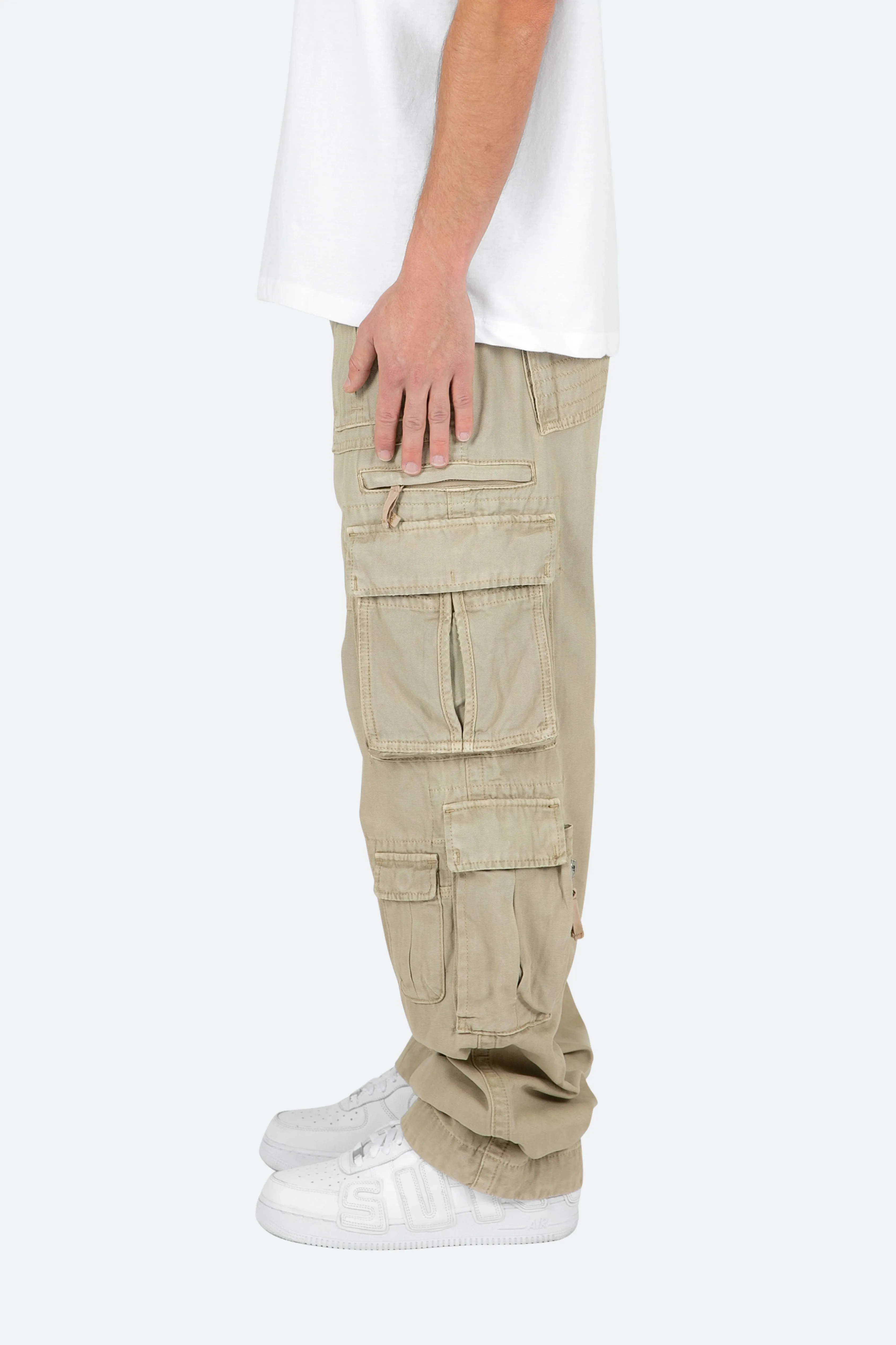 Military Cargo Pants - Brown