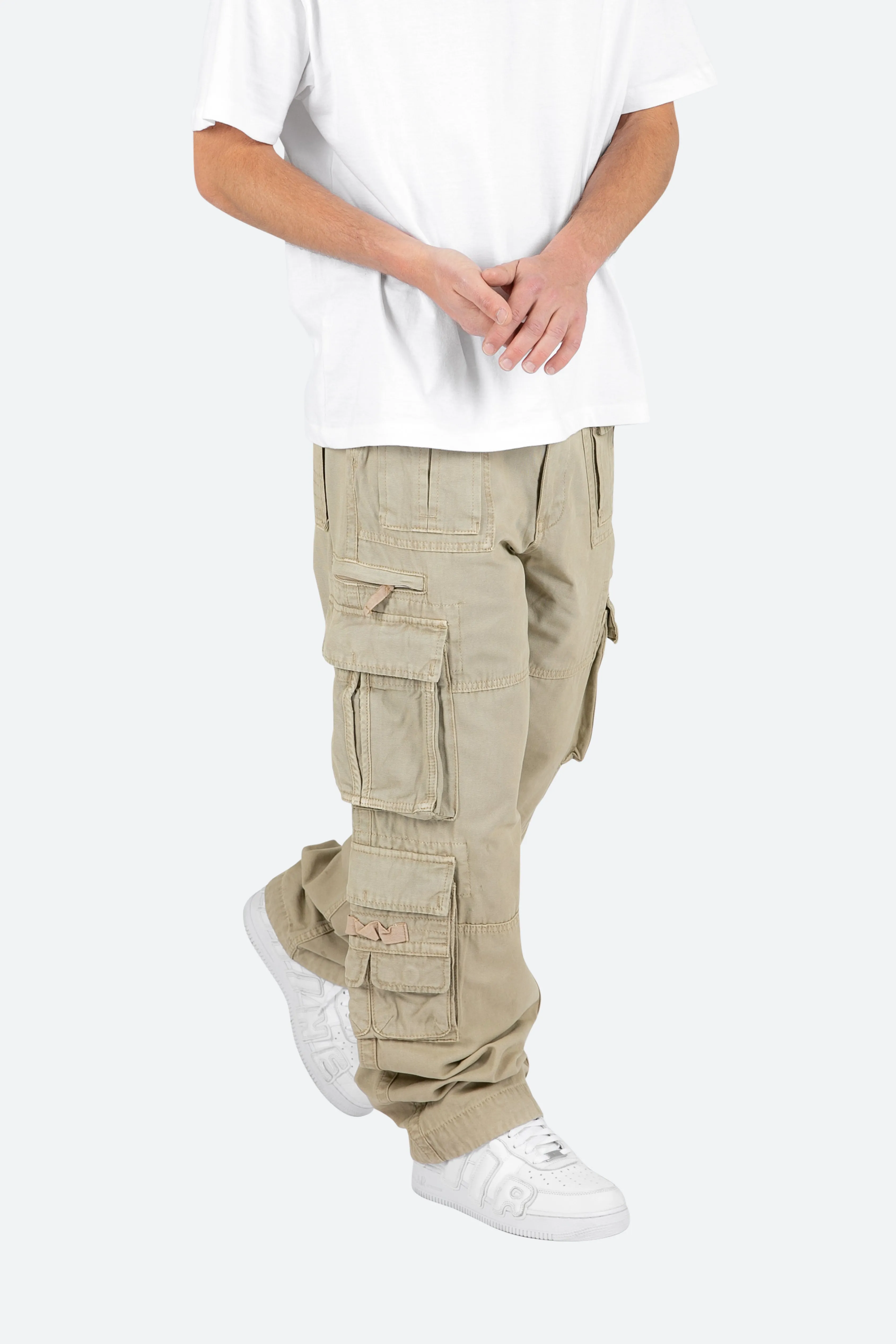 Military Cargo Pants - Brown