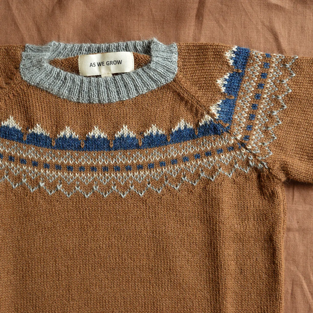 Mountain Sweater - 100% Baby Alpaca - Camel (18m-5y) *Last ones