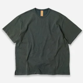 OG VINTAGE DYEING HALF TEE - DARK GREEN