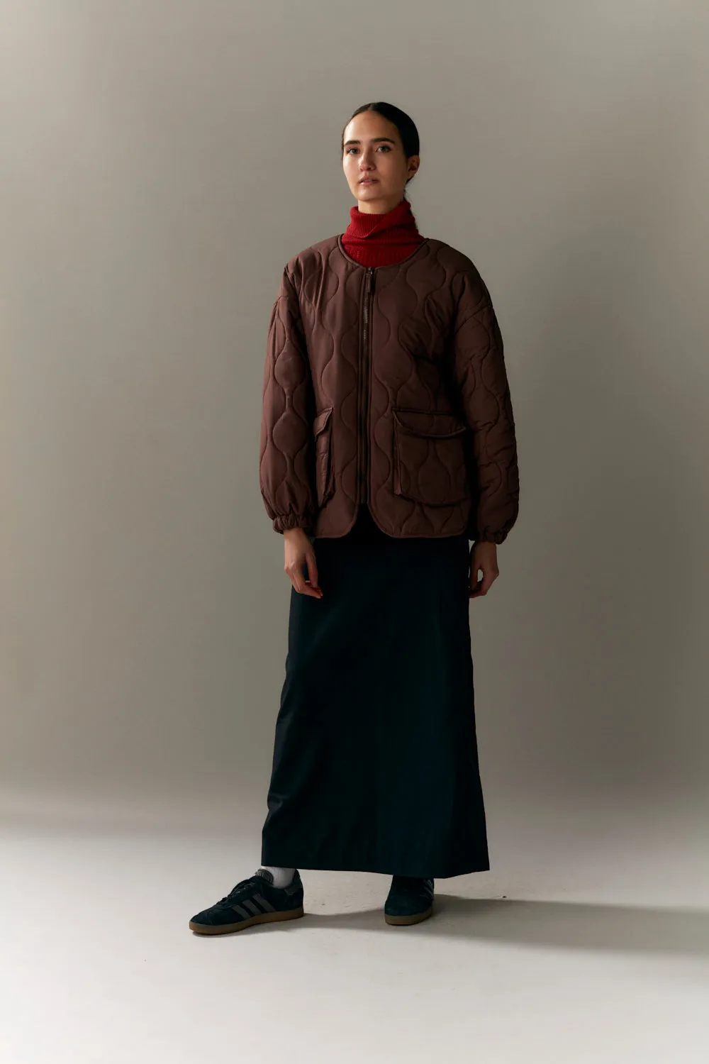 PADDED LINER WOMEN AW23 rust