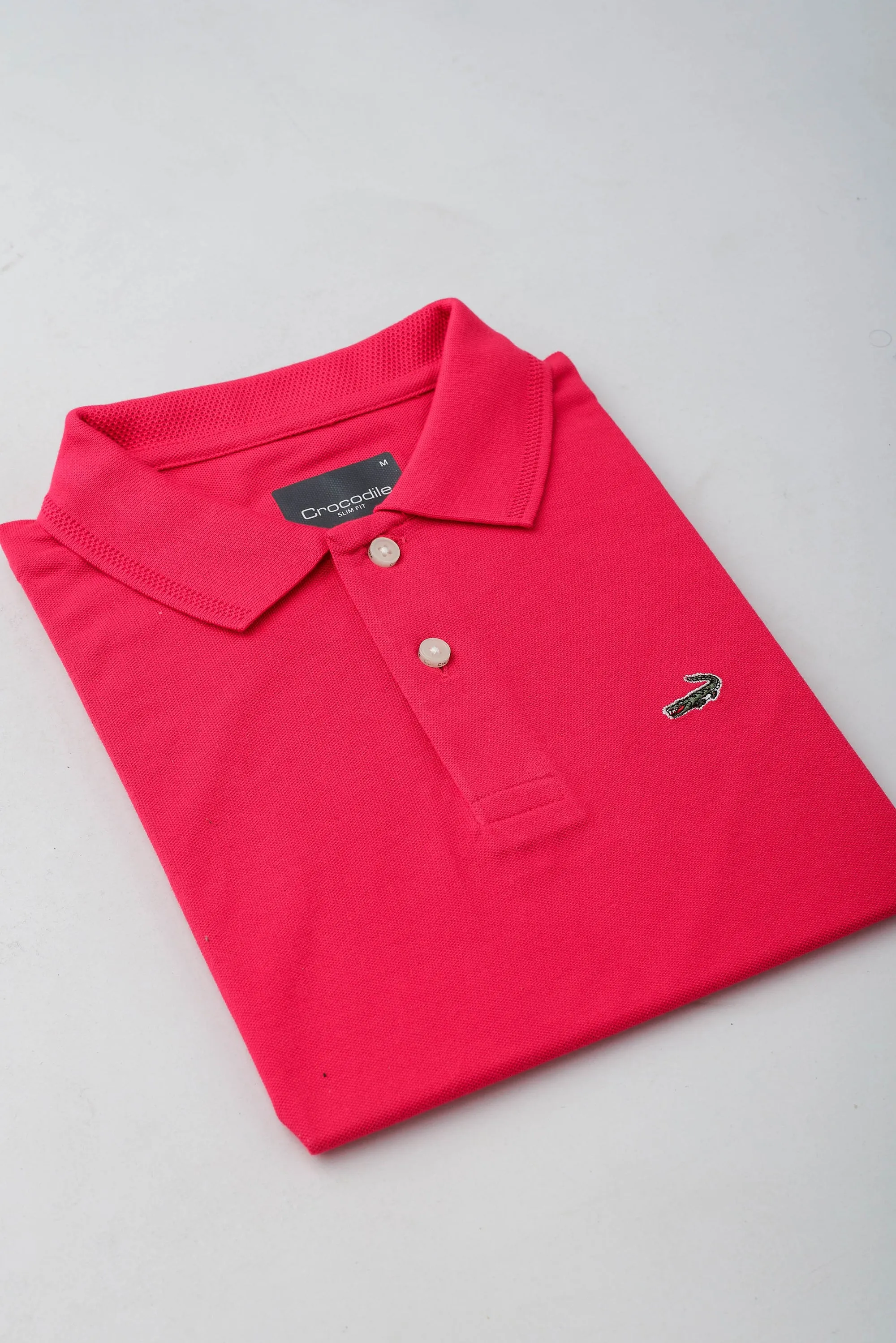 Pima Polo-Tango Red-Slim FIt