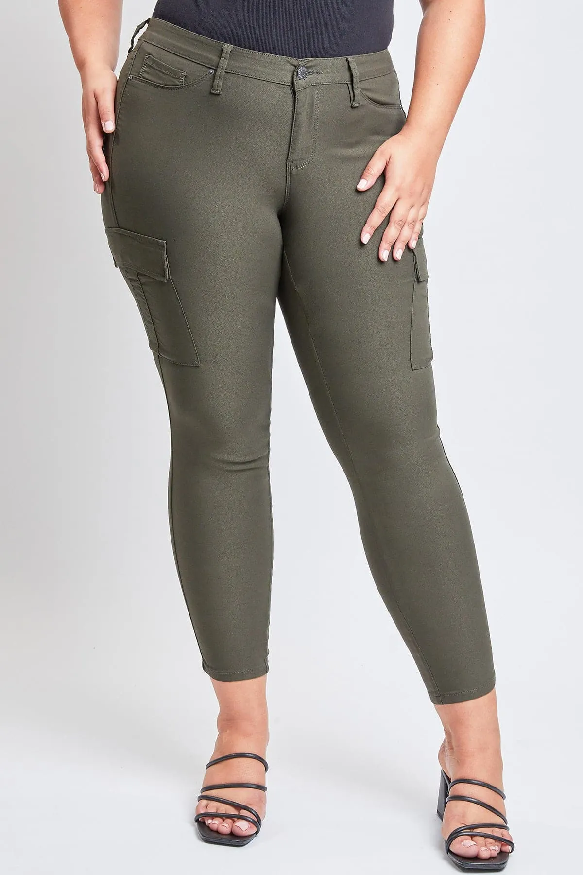 Plus Size Women's Hyperstretch Forever Color Cargo Pants