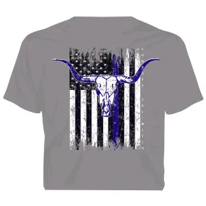 "Blue Line" Cowboys Unlimited Adult T-Shirt