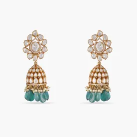 Rasika Moissanite Silver Jhumki Earrings