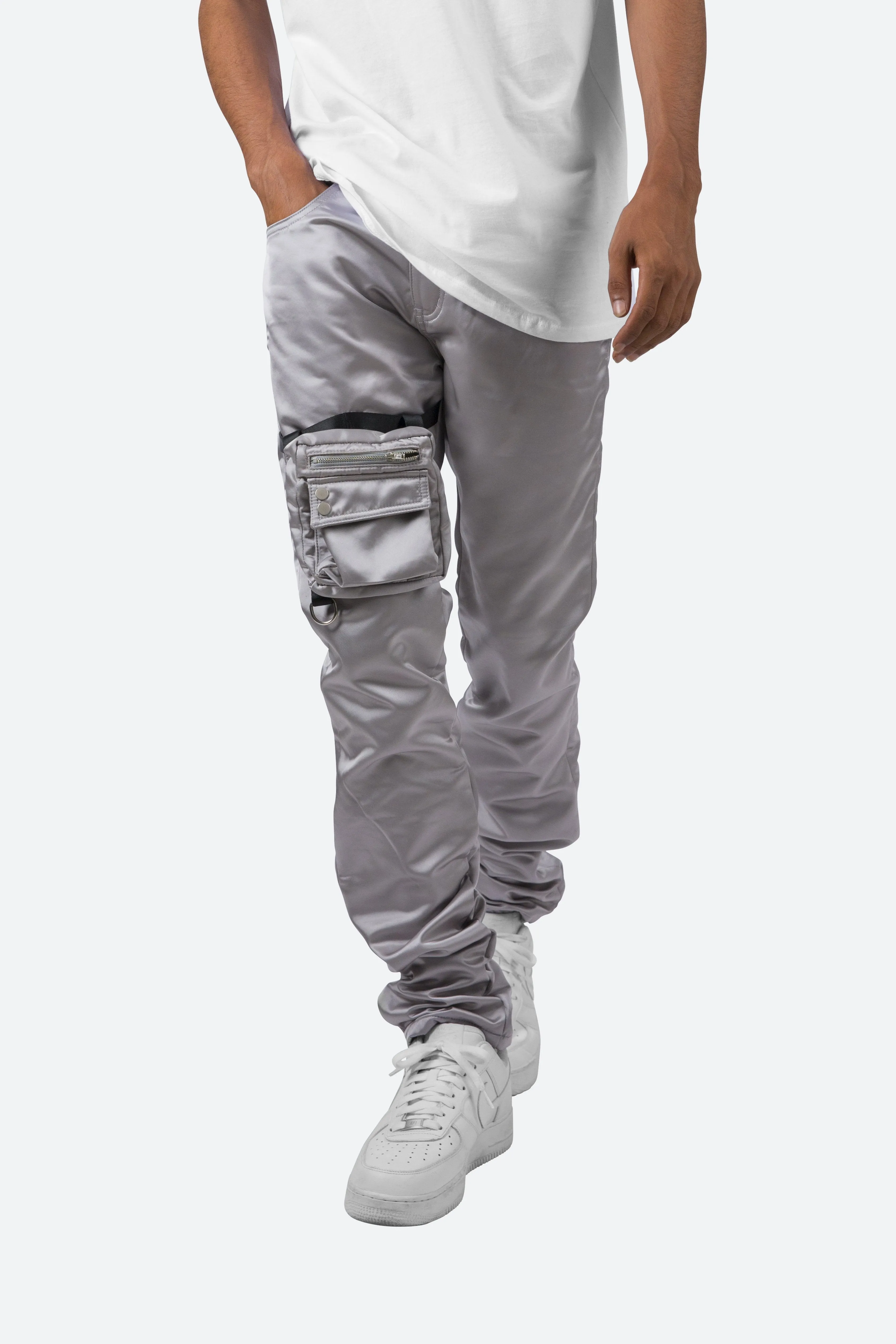 Reflective Cargo Pants - Grey