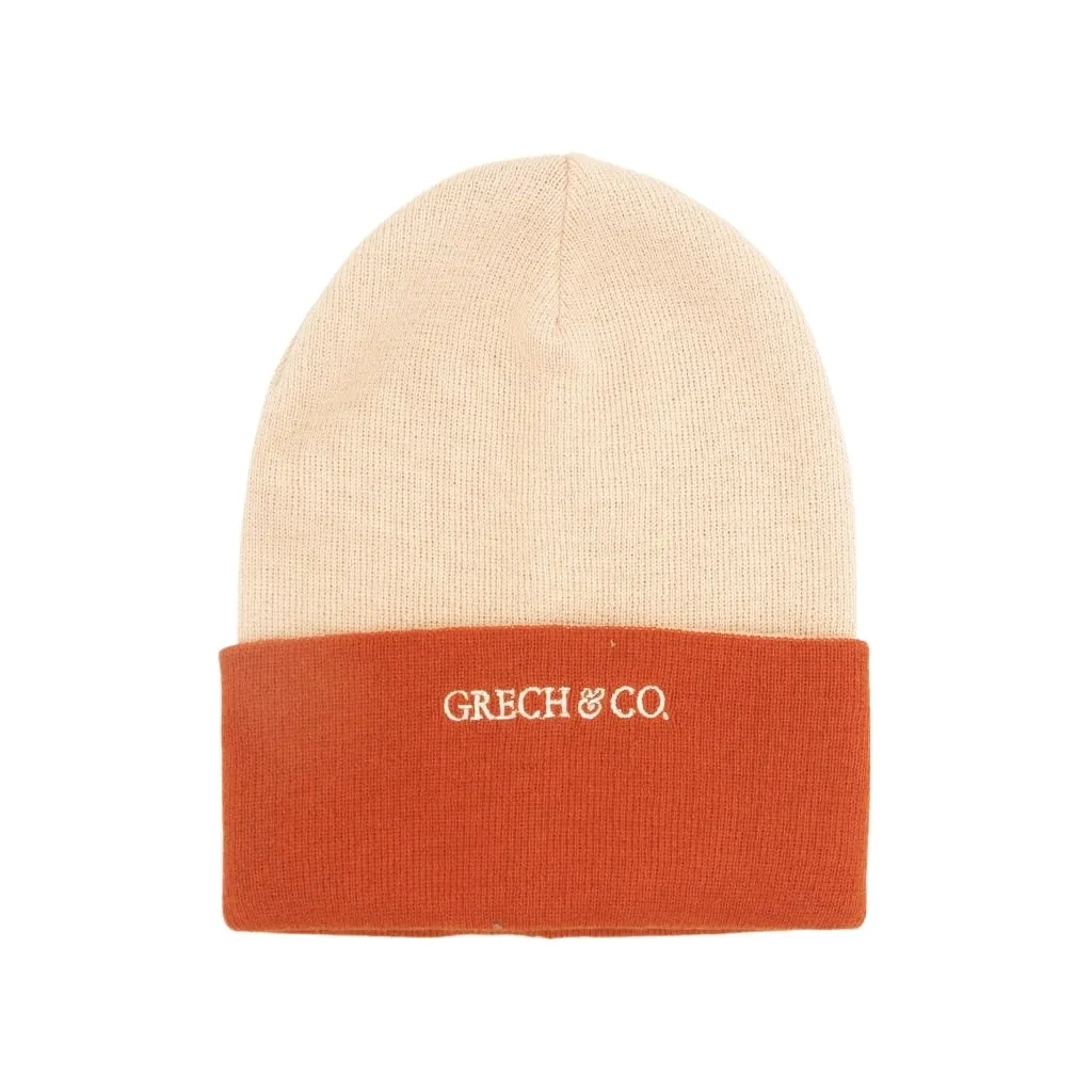 Reversible Knit Hat - Oat Sienna