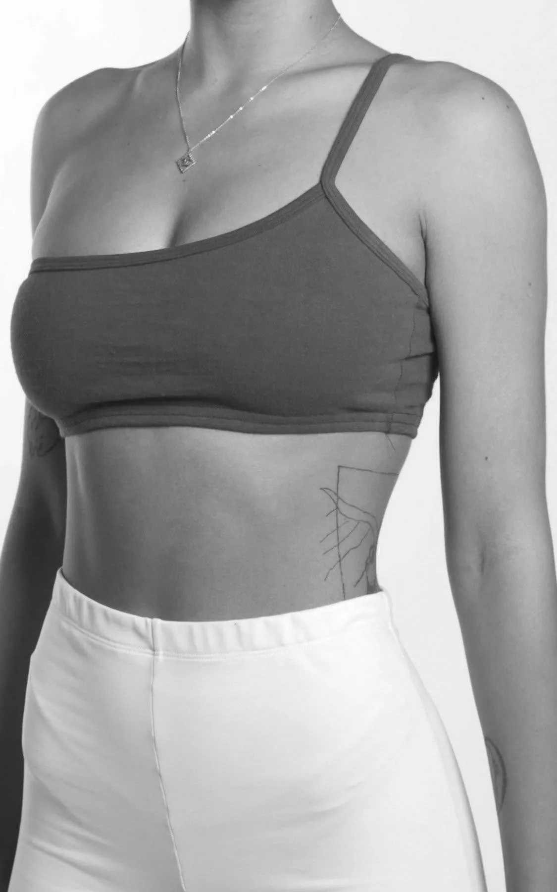 Rework Adidas One Shoulder Bra Top - L