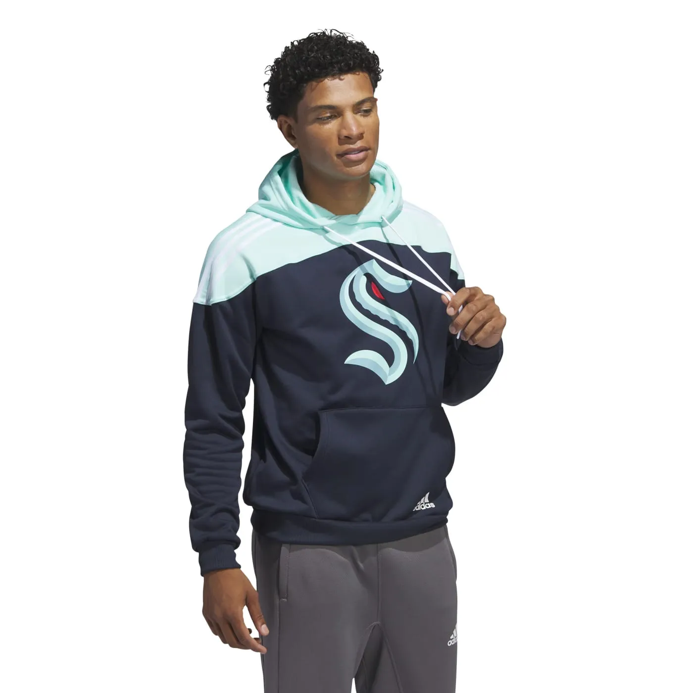 Seattle Kraken Adidas Colorblock Hoody