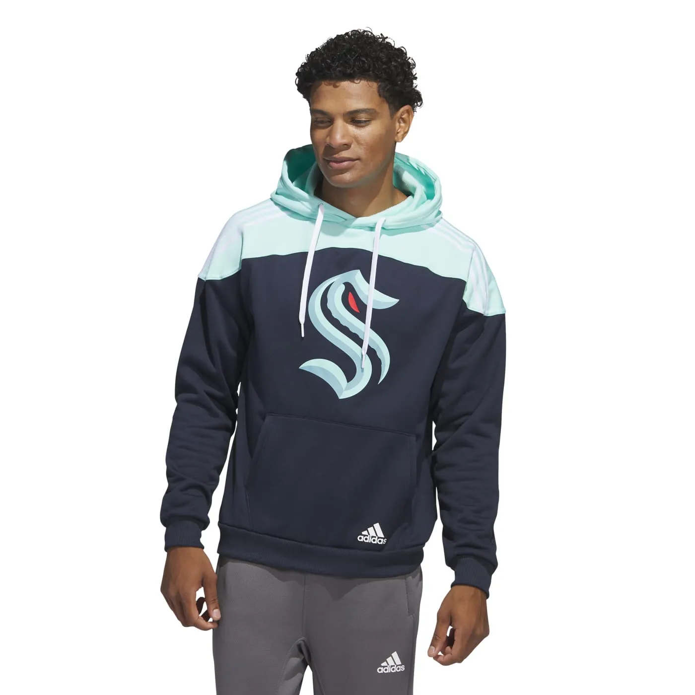 Seattle Kraken Adidas Colorblock Hoody