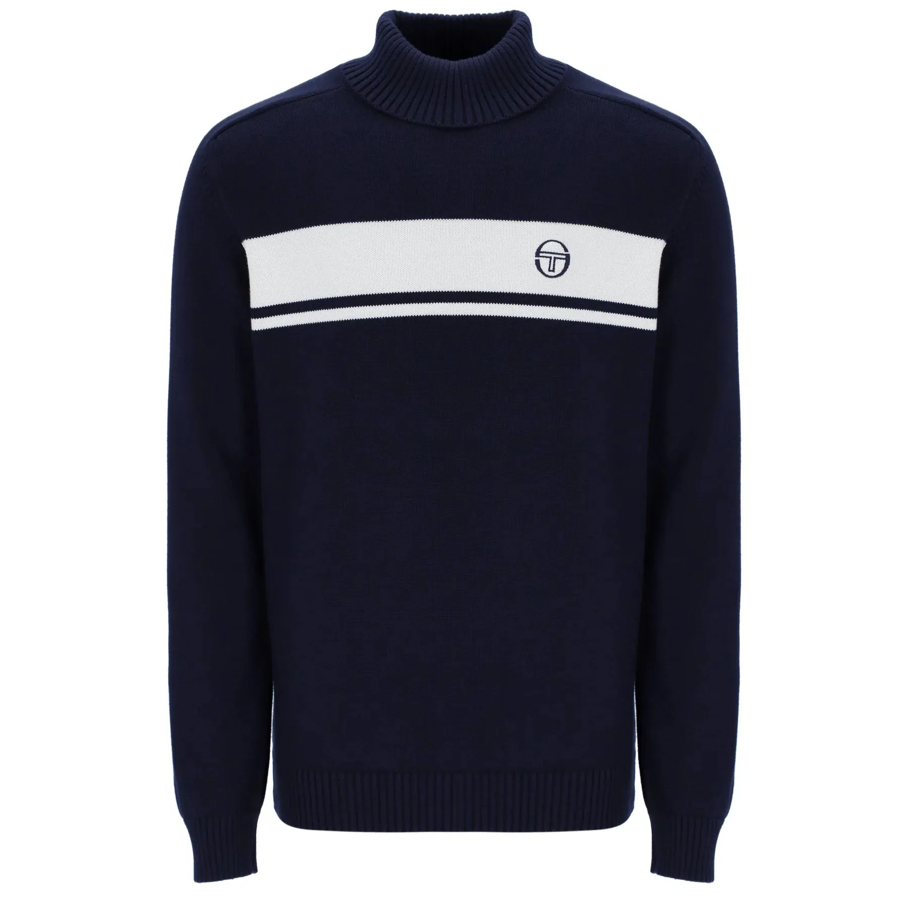 Sergio Tacchini Men's Damarindo Turle Neck Jumper Maritime Blue