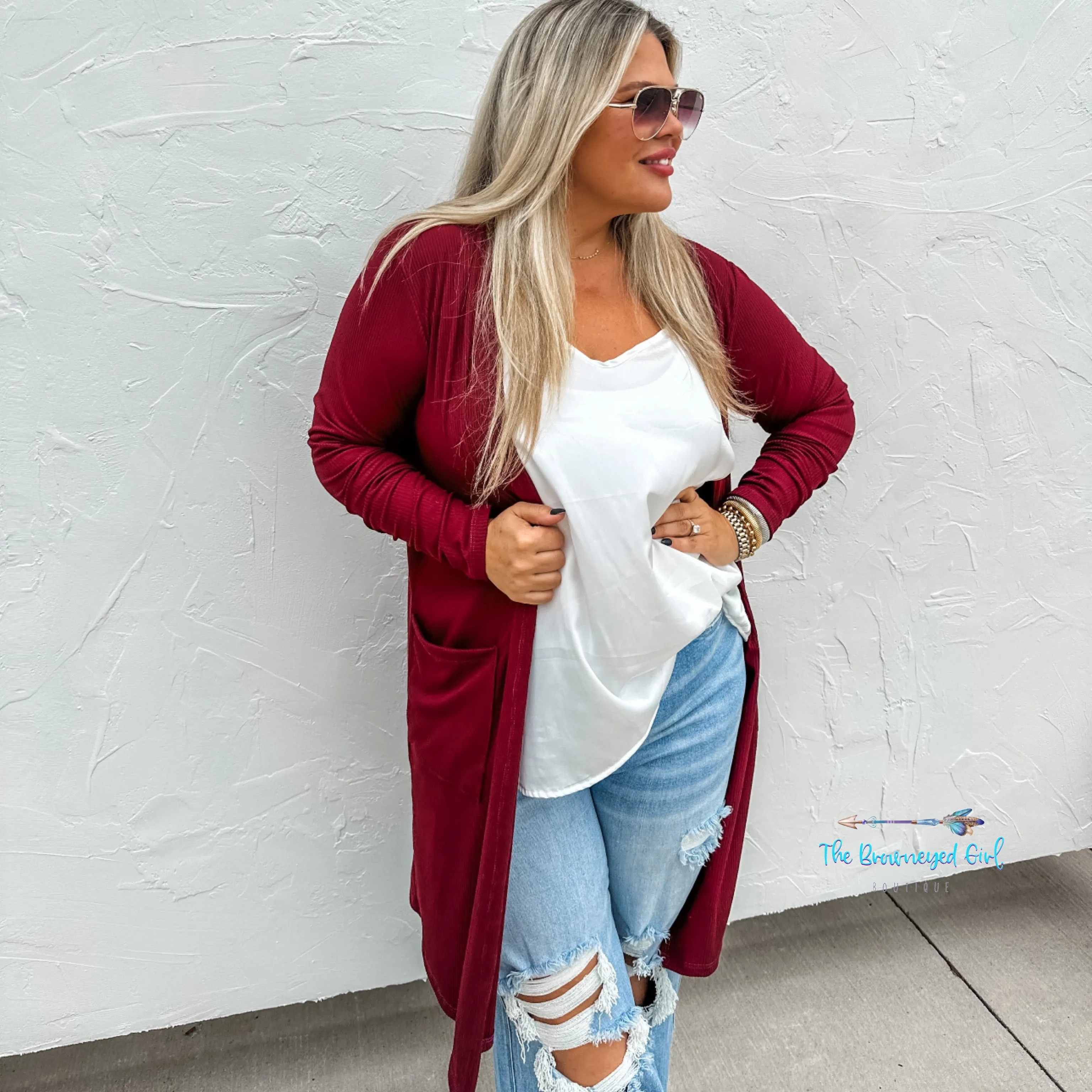 Sierra Ribbed Knit Cardigan Fall-PreOrder