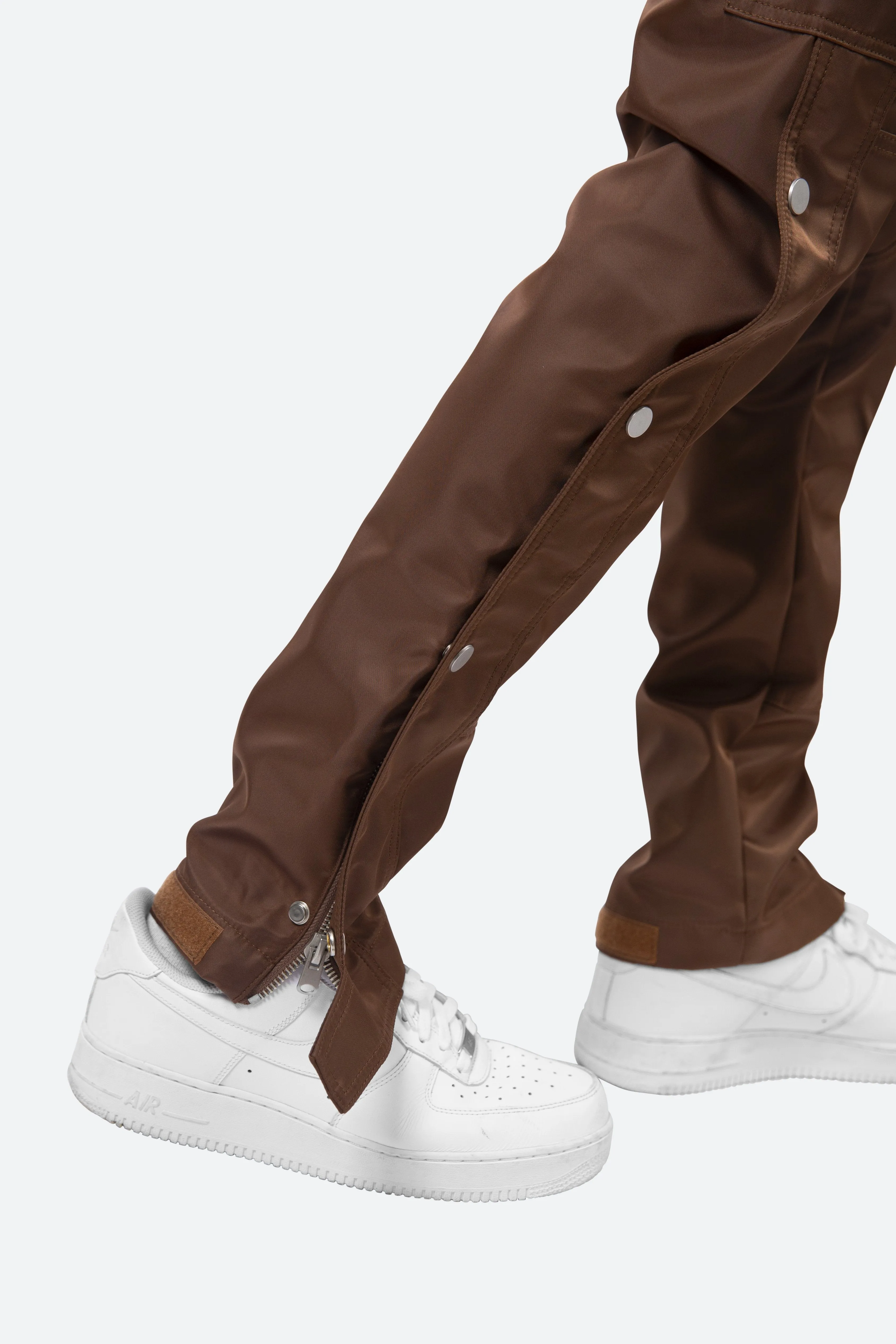 Snap Zipper II Cargo Pants - Brown