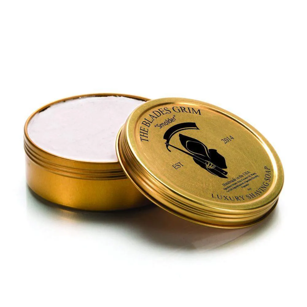 The Blades Grim Gold Luxury Shaving Soap - "Smolder"