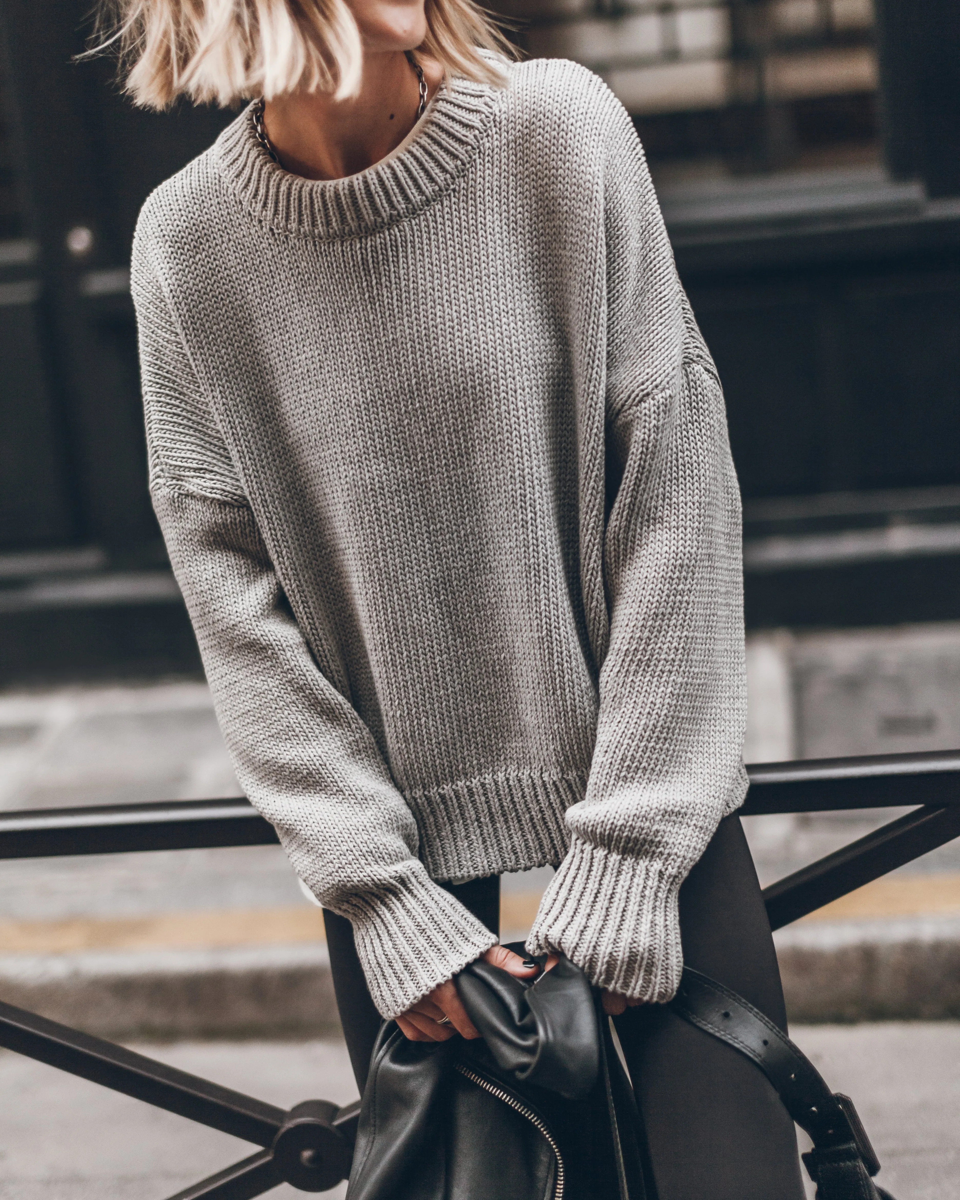 The Light Faded Knit Sweater