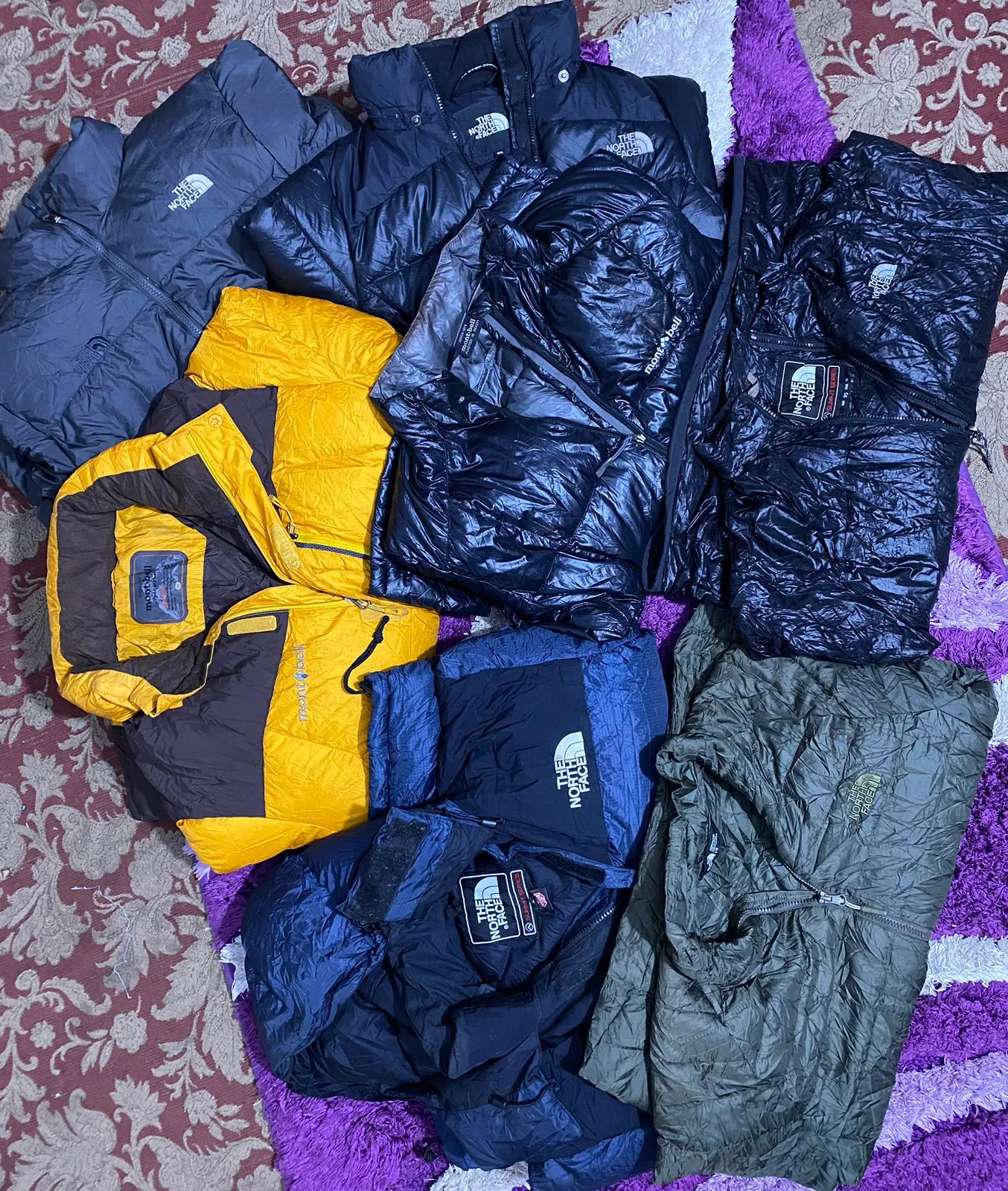 The North Face Puffers and Montbell jackets