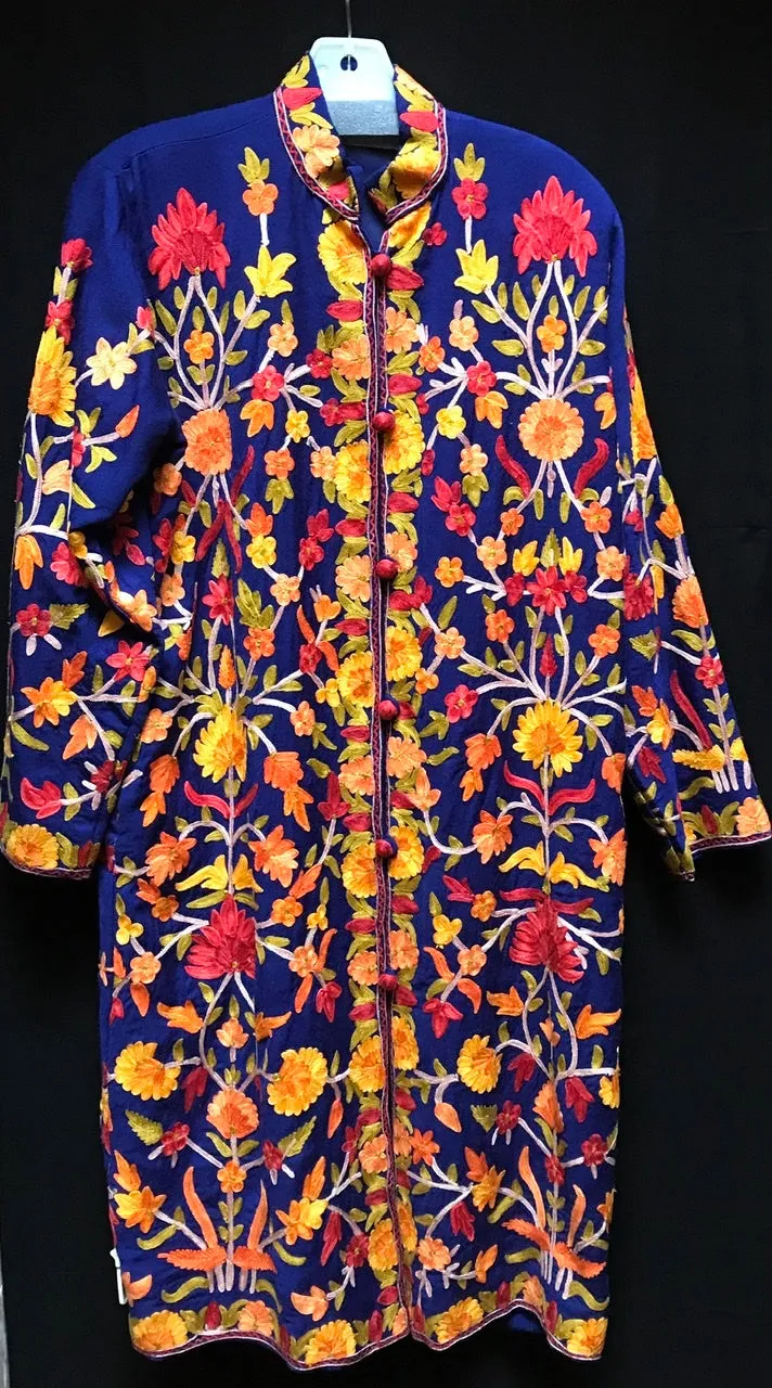 TIENDA HO HAND EMBROIDERED CASHMER AND SILK COAT was 300.00