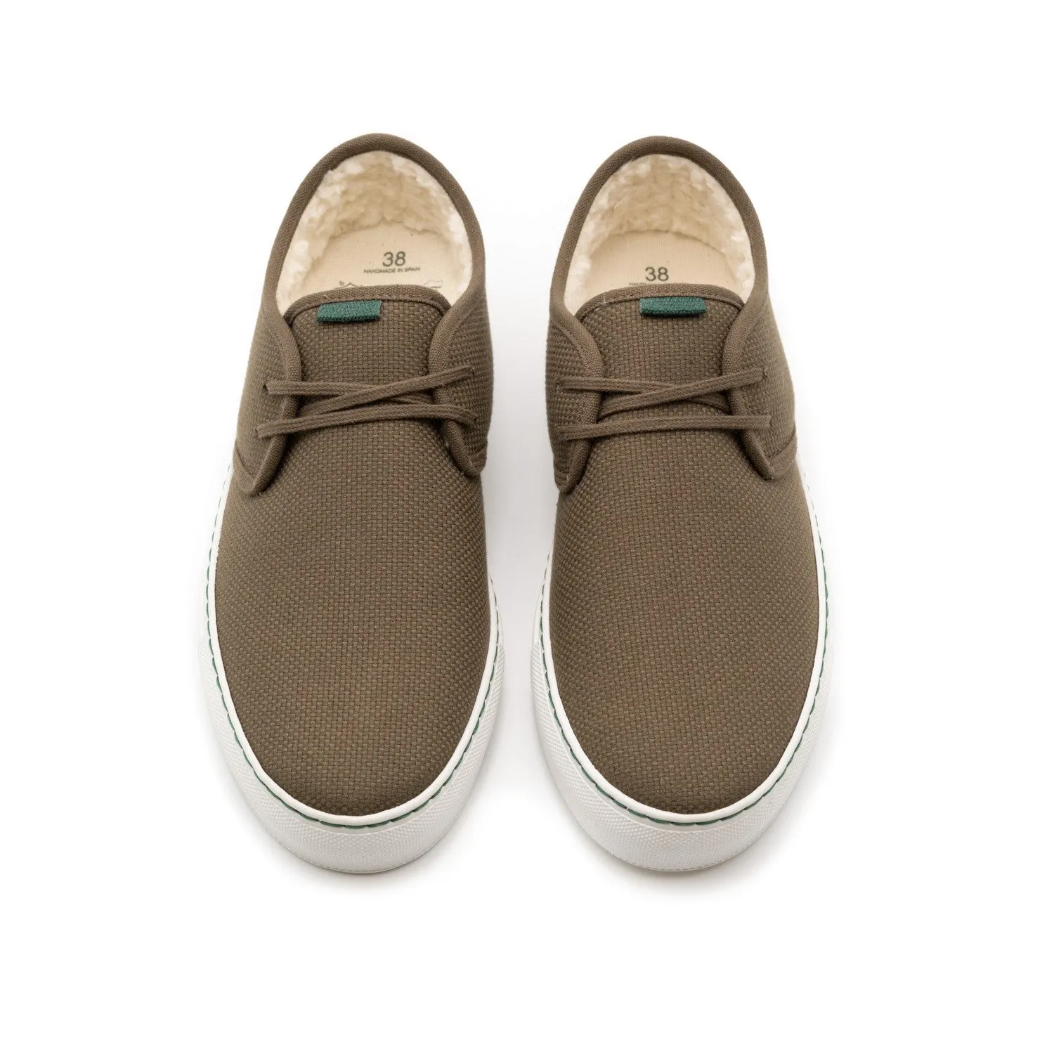 Vegan winter sneaker khaki SID019