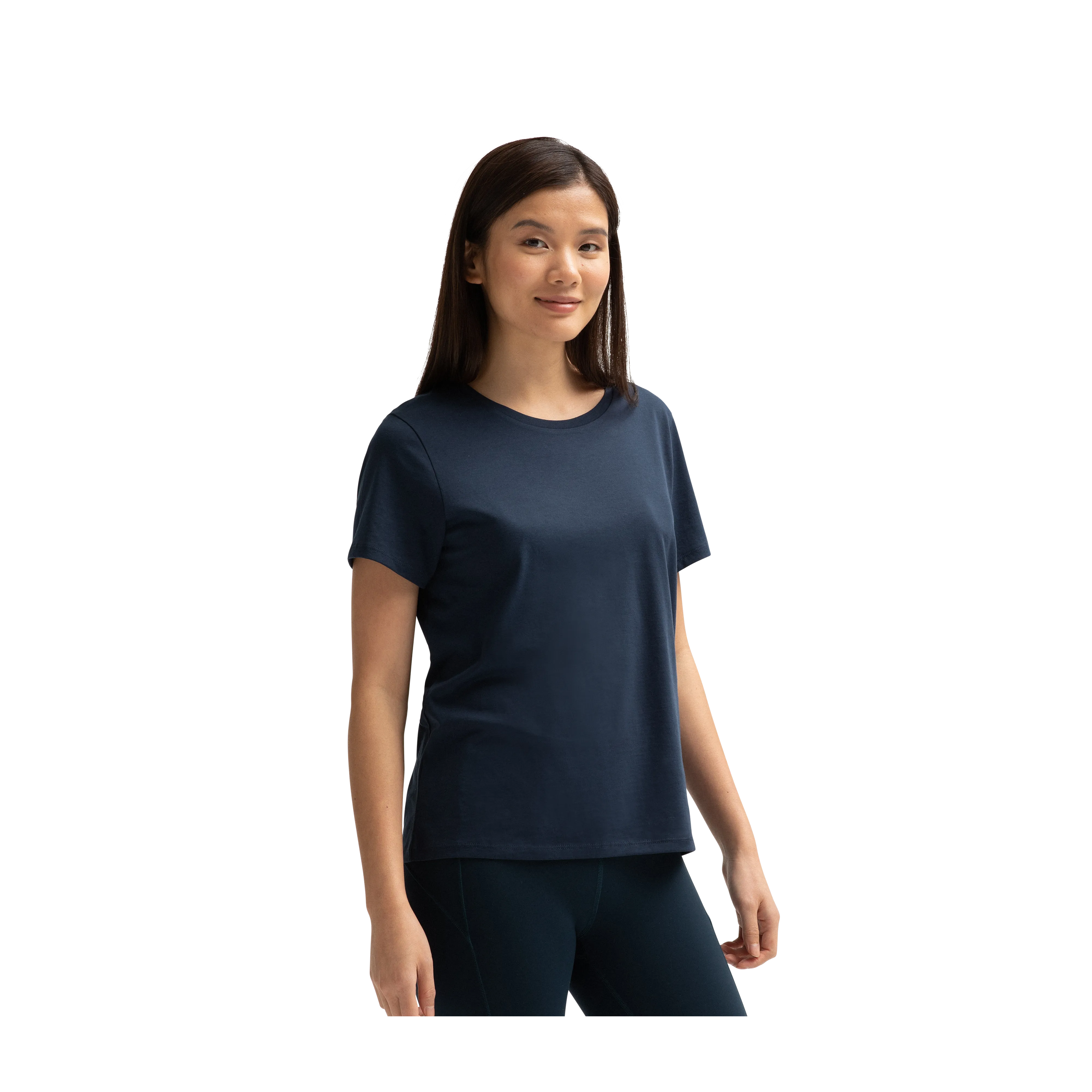 Women's Crew Neck T-Shirt & No Show Sock 6-Pack