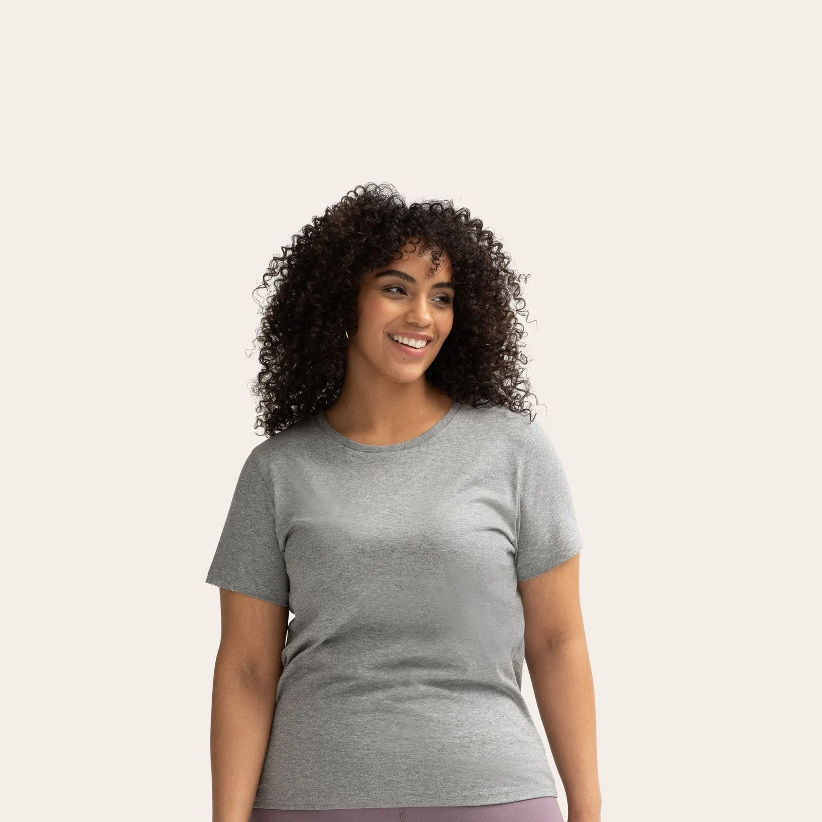 Women's Crew Neck T-Shirt & No Show Sock 6-Pack